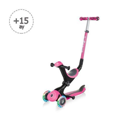 Globber Globber Go Up Deluxe Scooter (Işıklı) Pembe