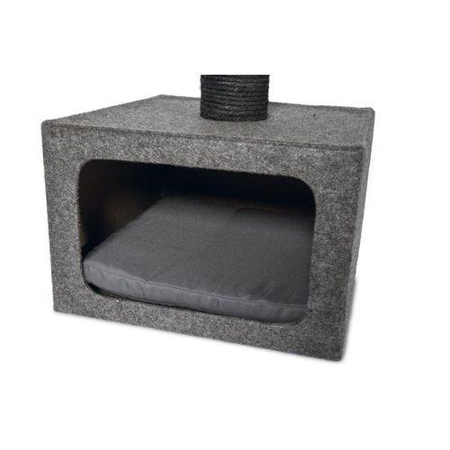 Karlıe Kedi Tırmalama+ev Dora Gri 38x38x91cm