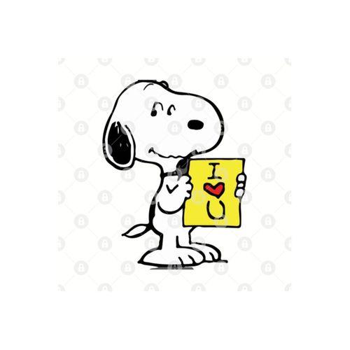 Snoopy Peanuts I Love You Kupa
