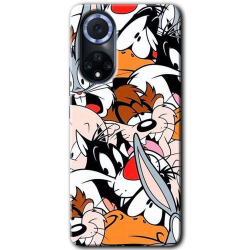 MRCİLETİSİM Huawei Nova 9 Kılıf HD Desen Baskılı Arka Kapak+Temperli Cam - Karakterler
