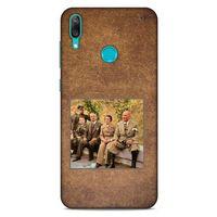 Huawei Y7 Prime 2019 Kılıf Atatürk (25) Antişok Kapak Kahve Kumlar