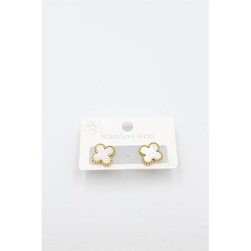 Vc Yonca Küpe - Beyaz