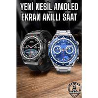 Akıllı Saat Yeni Nesil 2024 Model Metal Kordonlu Bluetooth Bağlantılı