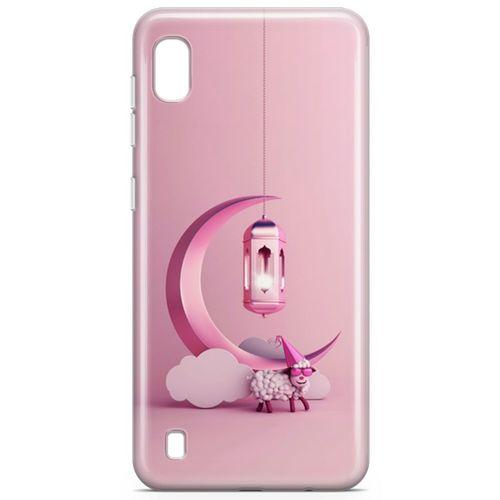 Samsung Galaxy A10 Kılıf Pembe Süsler Arka Kapak Koruma Desenli Full Koruyucu