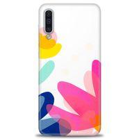 Samsung Galaxy A50 Kılıf HD Baskılı Kılıf - Çiçekk + Tam Ekran Koruyucu