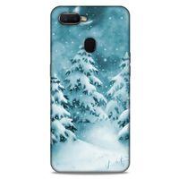Oppo Ax7 Kılıf Snowix (36) Glitter Kılıf Beyaz Yeşil