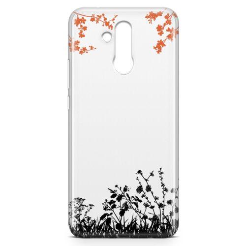 Huawei Mate 20 Lite Kılıf Ot Bahçesi Arka Kapak Koruma Desenli Full Koruyucu