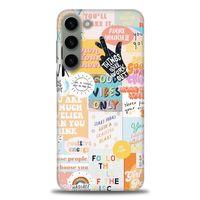 Samsung Galaxy S23 Kılıf HD Baskılı Kılıf - Follow + Tam Ekran Koruyucu