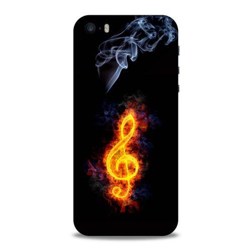 Lopard Apple Iphone 5 Uyumlu Kılıf FireX (13) Silikon Kap Sembol G Clef