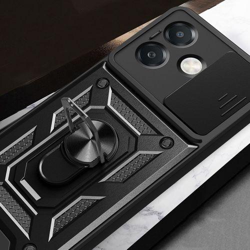 Oppo A3x 4G Kılıf Magnetik Standlı Kamera Korumalı Zore Sürgülü Vega Kapak