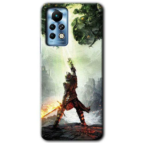 İnfinix Note 11 Pro Kılıf HD Desen Baskılı Arka Kapak - Dragon Hunter