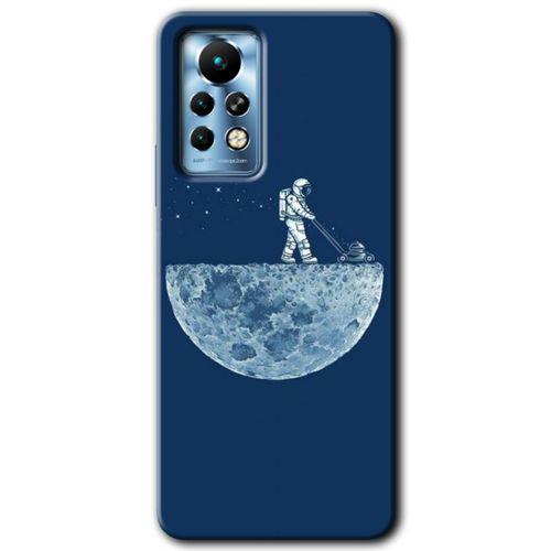 İnfinix Note 11 Pro Kılıf HD Desen Baskılı Arka Kapak - Uzay İşçisi
