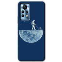 İnfinix Note 11 Pro Kılıf HD Desen Baskılı Arka Kapak - Uzay İşçisi