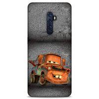 Lopard Oppo Reno 2 Uyumlu Kılıf PickUpX (50) Shockproof Kılıf Orange Car