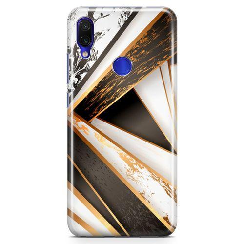 Xiaomi Redmi Note 7 Pro Kılıf Rose Mermer Arka Kapak Koruma Desenli Full Koruyucu