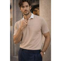 Arthur Regular Fit Nova Pike Kumaş Polo Yaka T-Shirt - Bej