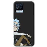 Realme 8 Pro Kılıf Baskılı Kapak - Rick + 5D Tam Kaplayan Cam