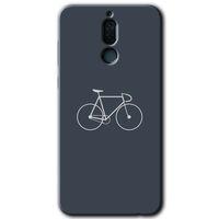 MRCİLETİSİM Huawei Mate 10 Lite Kılıf HD Desen Baskılı Arka Kapak + Temperli Cam - Bike
