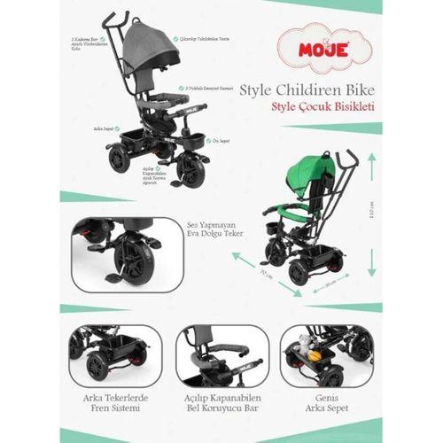 Moje Style 3 Tekerlekli Çocuk Bisikleti Yeşil