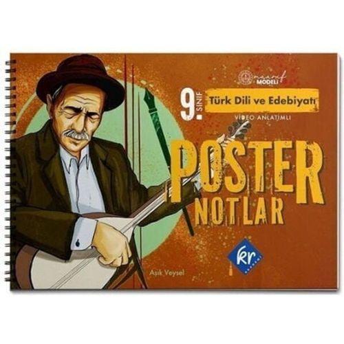 9. Sınıf Türk Dili ve Edebiyatı Maarif Modeli Poster Notları KR Akademi