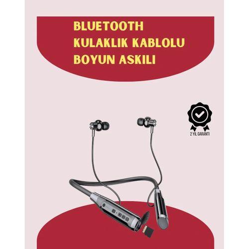 120 Saat Pil Ömrüyle Boyun Askılı Bluetooth Kulaklık – Spor Ve Günlük Kullanım İçin