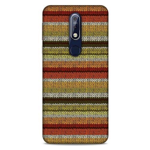 Kazak (4) Desenli Silikon Kapak Nokia 7.1 Kılıf