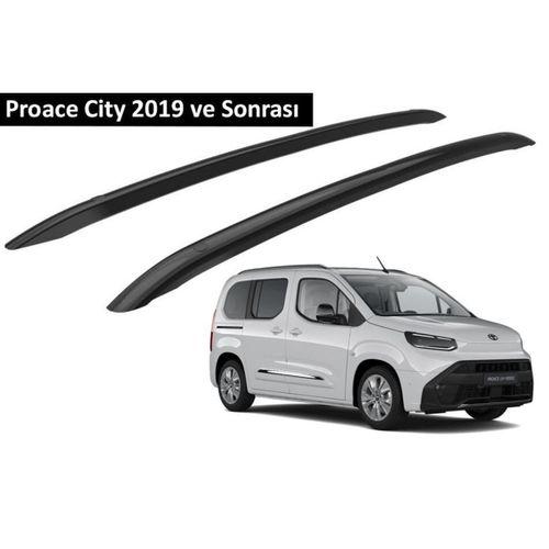 Toyota Proace City 2019 ve Sonrası Orjinal Tip OEM Tavan Çıtası (Siyah Renk)