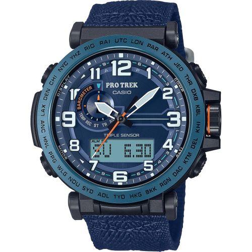 Casio PRG-601YB-2DR Quartz Analog/Dijital Nato Lacivert 10 ATM 52 mm Erkek Kol Saati