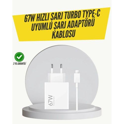 67w Turbo Hızlı Şarj Adaptörü Ve Type-c Kablo Güvenli Şarj Teknolojisi