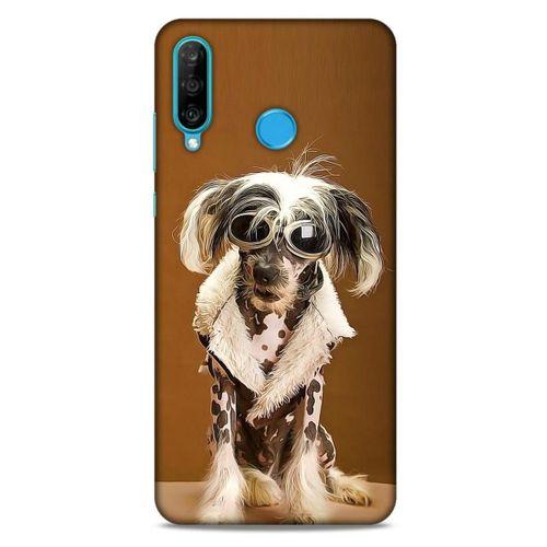 Huawei P30 Lite Kılıf Köpek Kıyafetleri (12) Koruyucu Silikon Chinese Crested