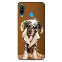 Huawei P30 Lite Kılıf Köpek Kıyafetleri (12) Koruyucu Silikon Chinese Crested