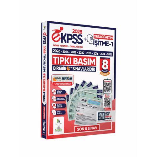 2028 EKPSS Ortaöğretim İşitme-1 ÖSYM Çıkmış Soru Tıpkı Basım Soru Kitapçıkları 8li TG Deneme Paketi