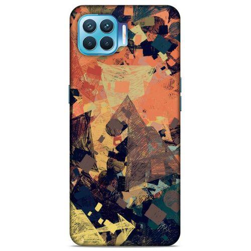 Lopard Oppo Reno 4 Lite Uyumlu Kılıf Soyut Sanat (35) Baskılı Fit Design Kılıf