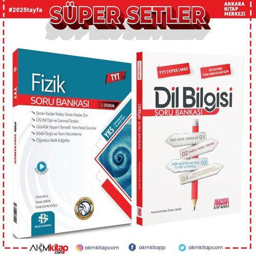 Bilgi Sarmal TYT Fizik ve AKM Dil Bilgisi Soru Bankası Seti 2 Kitap