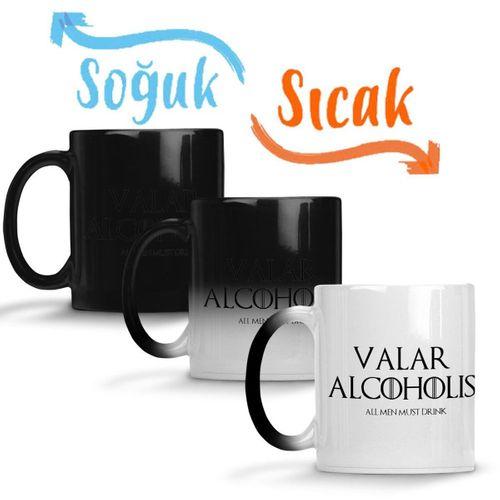 Valar Alcoholis Sihirli Kupa Bardak Porselen