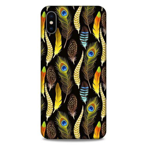 Apple iPhone XS Max Kılıf Desenli Özel Seri Tüyler (7) Telefon Kılıfı