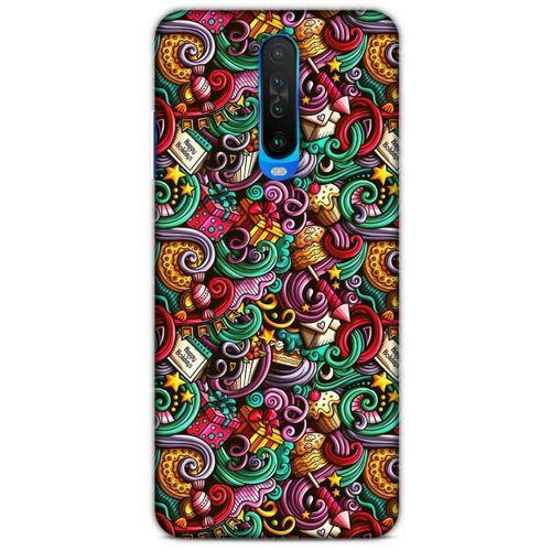 Graffitix (44) Desenli Silikon Kapak Xiaomi Poco X2 Kılıf