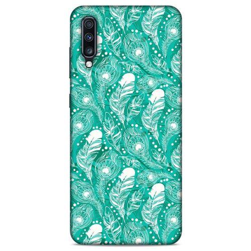 Samsung Galaxy A70s Kılıf Desenli Özel Seri Tüyler (45) Liquid Air Kılıf