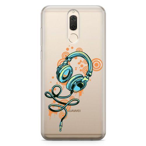 Huawei Mate 10 Lite Kılıf Dj Kulaklığı Arka Kapak Koruma Desenli Full Koruyucu