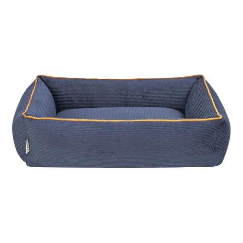 Pet Comfort Golf  Kedi ve Köpek Yatağı Parliament Mavi w Hardal Biye S 75x60cm