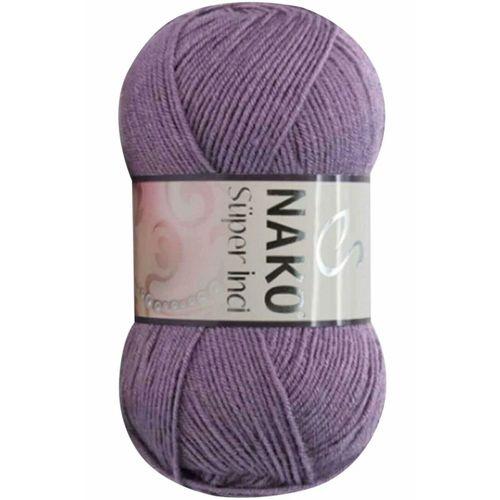 1 Adet Süper İnci El Örgü İpi 100 gr Açık Mürdüm 6684