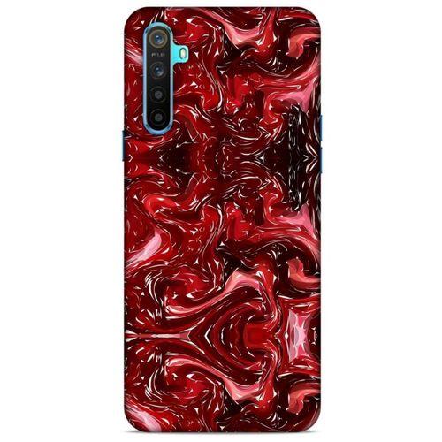 Mermer Desenli (45) Tema Liquid Air Kılıf Şarap Oppo Realme 6i Kılıf