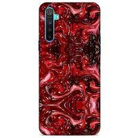 Mermer Desenli (45) Tema Liquid Air Kılıf Şarap Oppo Realme 6i Kılıf