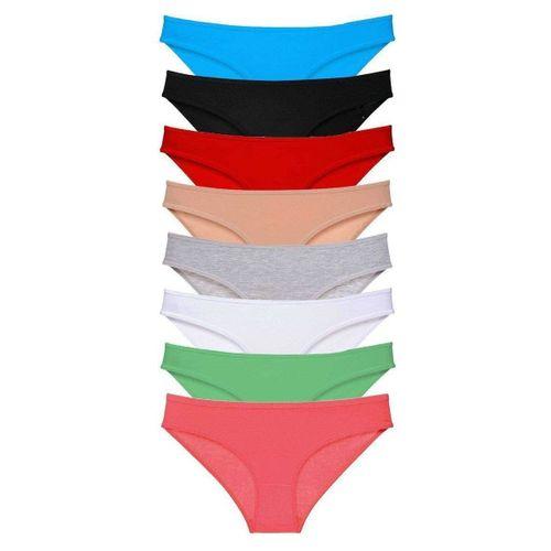 8 Adet Süper Eko Set Likralı Kadın Slip Külot Set 3