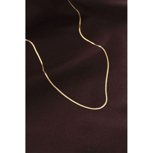 Çelik Gold Renk 60 cm İnce İtalyan Zincir Kolye