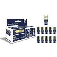 Niken LED Ampul T10 Canbus Park Ledi 18 Ledli 6500K Beyaz 12V-24V 10'lu Paket