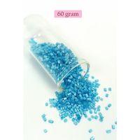 Kesme Cam Boncuk 2mm - 60 Gram - Mat Mavi - BNC386