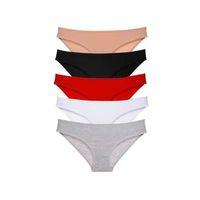 5 Adet Süper Eko Set Likralı Kadın Slip Külot Çok Renkli