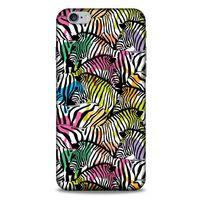 Animax Colorful Zebra Apple Iphone 6S Plus Kılıf Desenli Silikon