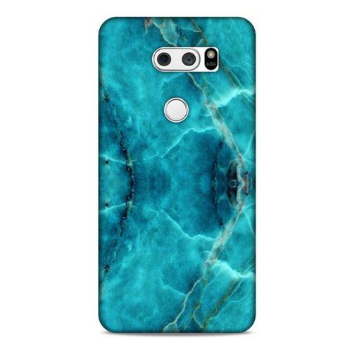 Mermer Desenli (13) Tema Silikon Kap Turkuaz LG K40S Kılıf